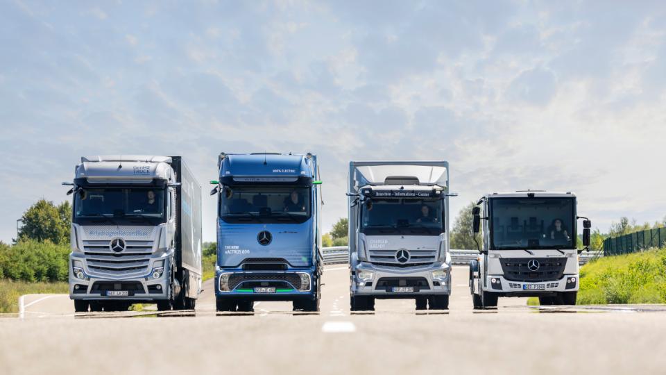 Kører fremtidens lastbiler på el eller brint?