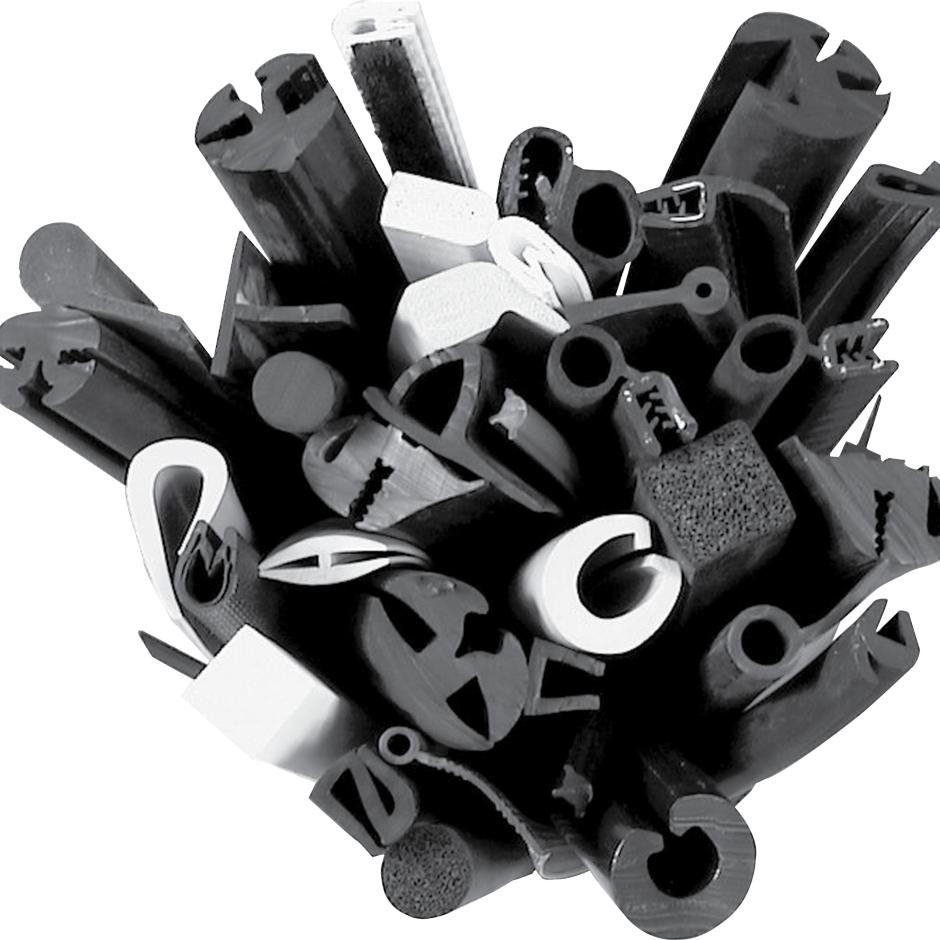 Gummilister og -plader