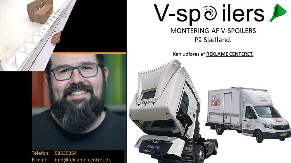 Reklamecentret, en blandt mange montører af V Spoilers