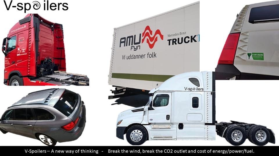V Spoilers virker på alle typer kørertøjer