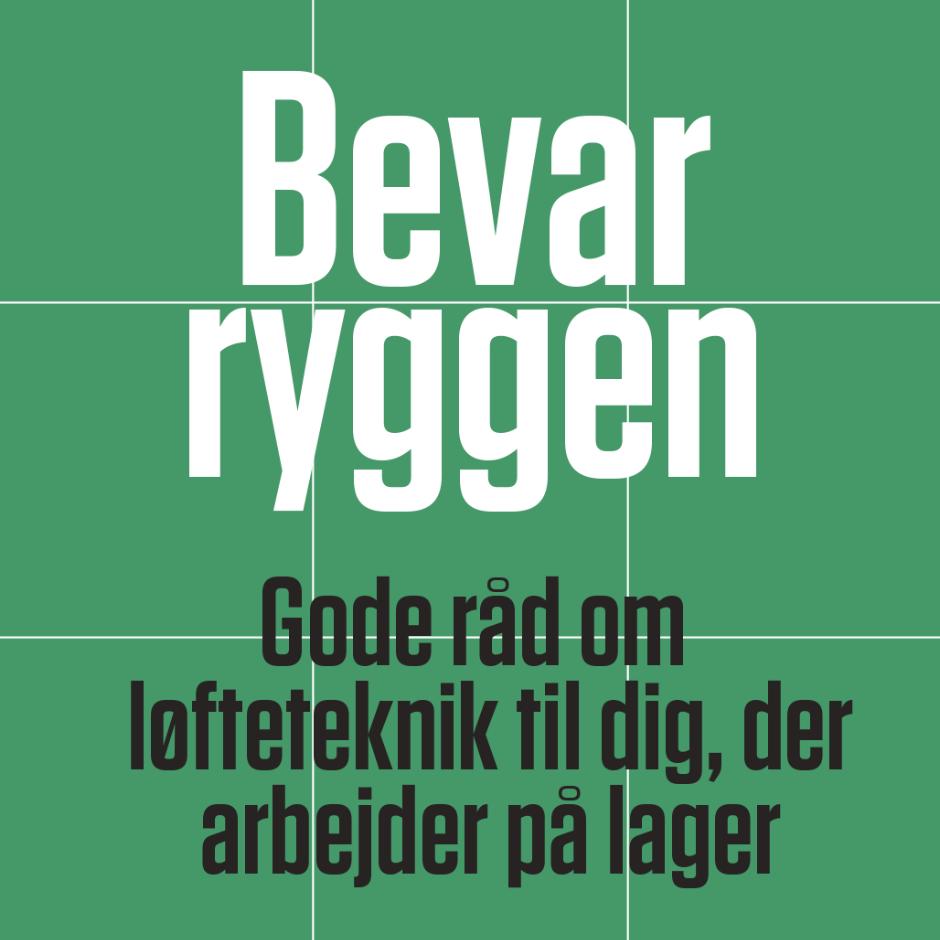 Få 12 gode råd om løfteteknik – i lommebogsformat