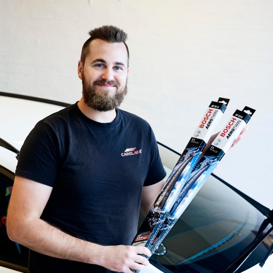 Viskersæt til for & bag ruder