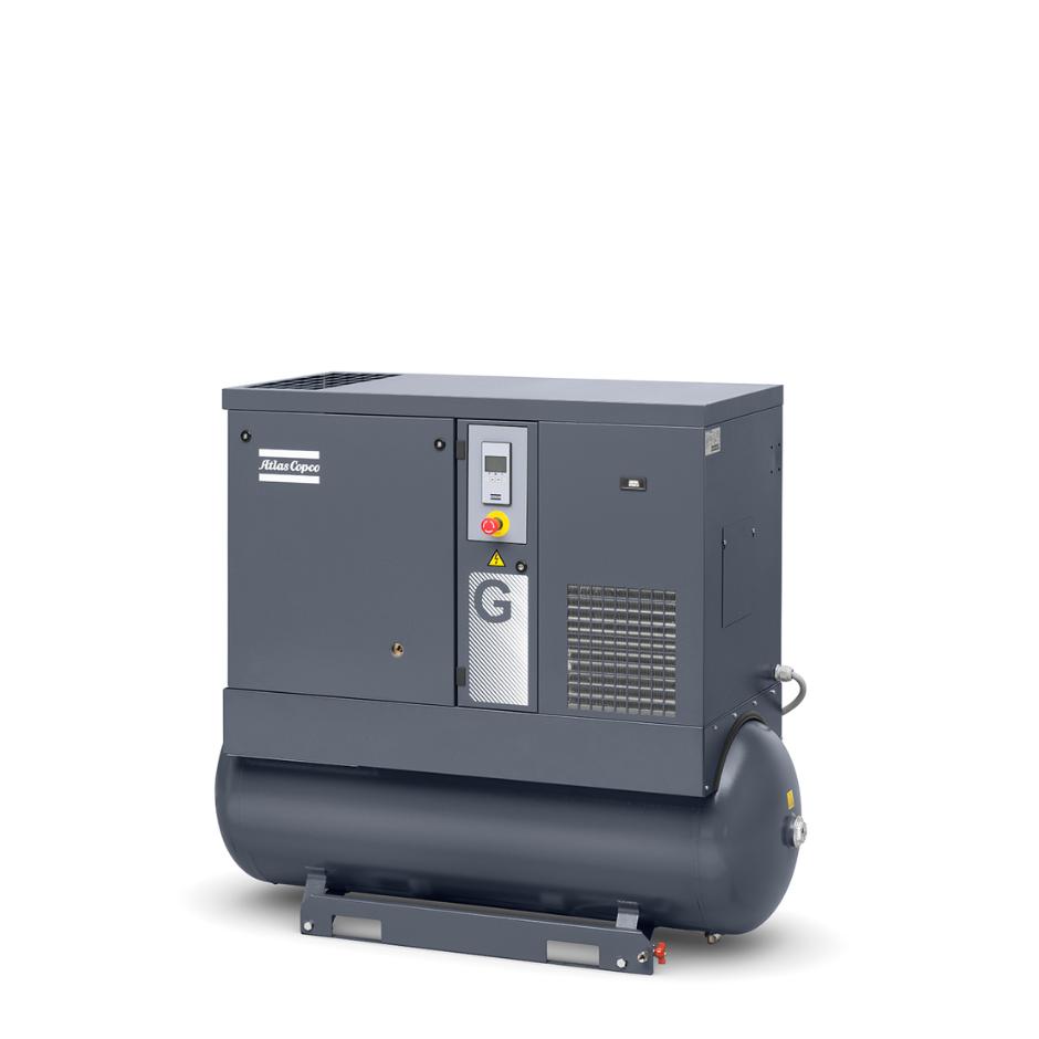 Skruekompressor på 13 bar med køletørrer