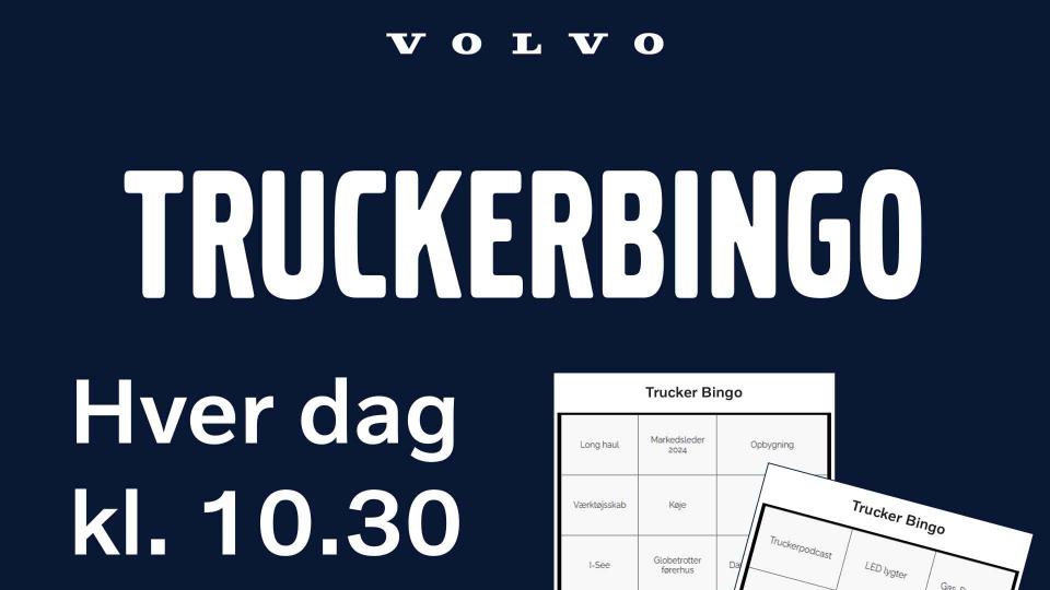 Truckerbingo - det er gratis at deltage og der er fede præmier!