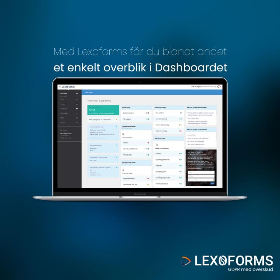 Lexoforms GDPR-værktøj